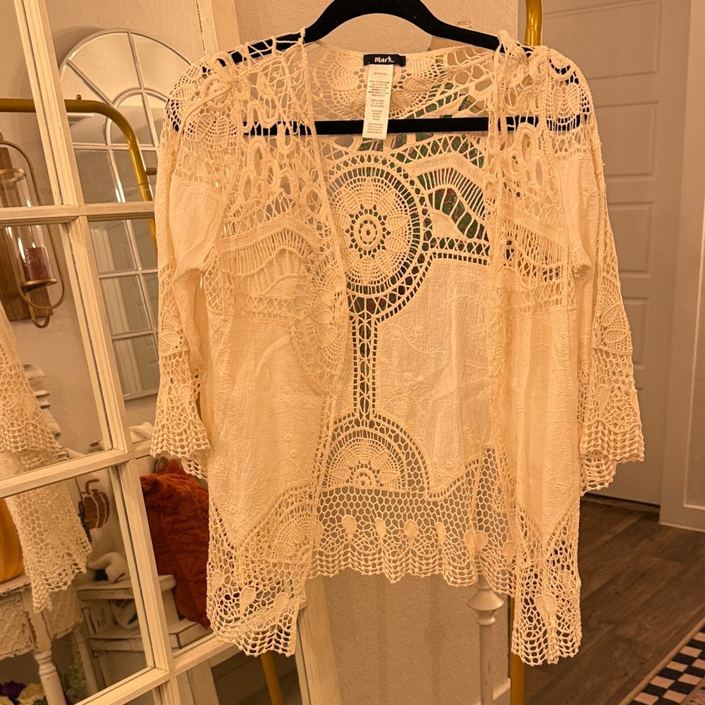 Mark Cream Lace Blouse